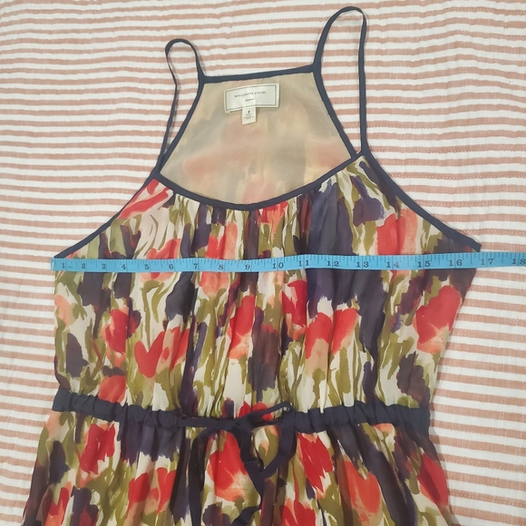 ANTHROPOLOGIE Moulinette Soeurs Pond Reflections Silk Dress Sz. 4 - Picture 9 of 14